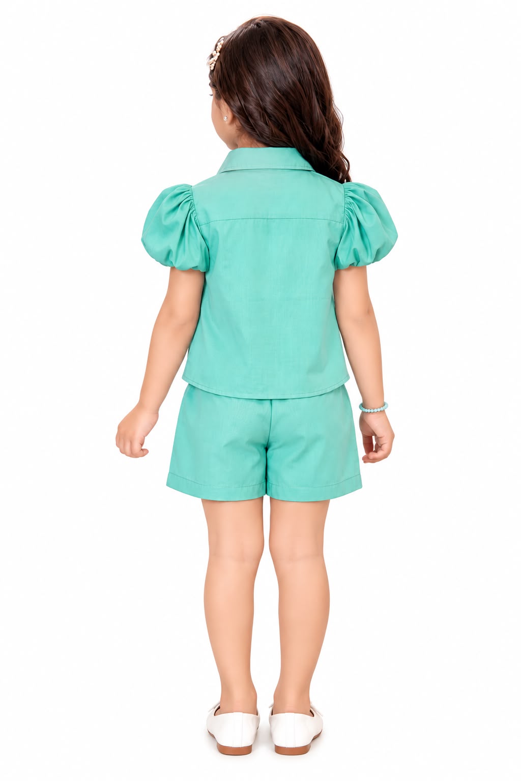 Arbudda Apparels Mint Green Butterfly Co-Ord Set